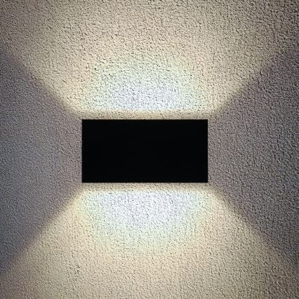 Brilagi - LED kinkiet zewnętrzny DOUBLE CUBE LED/12W/230V czarny IP65