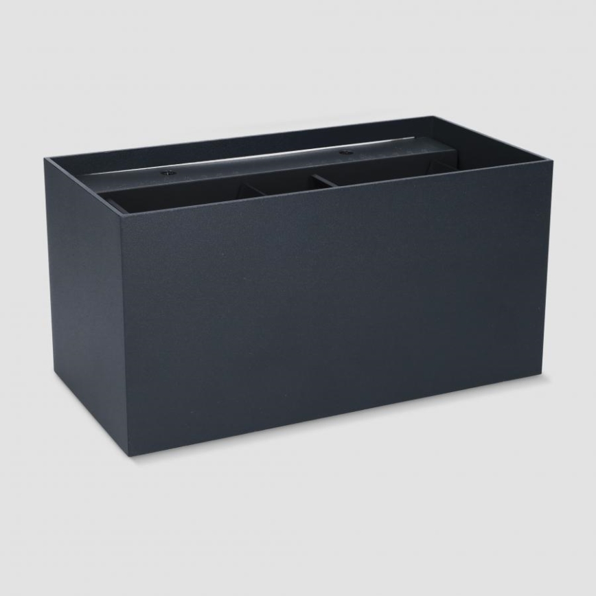 Brilagi - LED kinkiet zewnętrzny DOUBLE CUBE LED/12W/230V czarny IP65