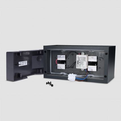 Brilagi - LED kinkiet zewnętrzny DOUBLE CUBE LED/12W/230V czarny IP65
