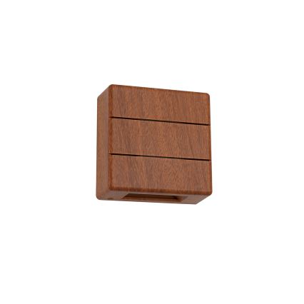 Brilagi -LED Kinkiet zewnętrzny DOUBLERAY LINE LED/6W/230V dekor drewna IP54