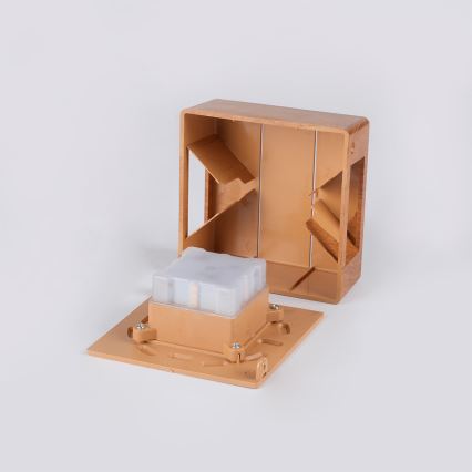 Brilagi -LED Kinkiet zewnętrzny DOUBLERAY LINE LED/6W/230V dekor drewna IP54