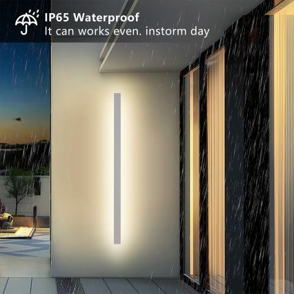 Brilagi - Zewnętrzny kinkiet LINEAR LED/32W/230V 3000K IP65 140 cm biały CRI 90