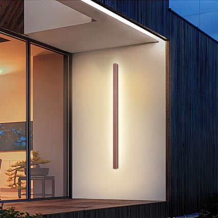 Brilagi - Zewnętrzny kinkiet LED LINEAR LED/32W/230V 3000K IP65 140 cm brązowy CRI 90