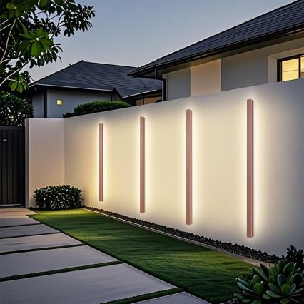 Brilagi - Zewnętrzny kinkiet LED LINEAR LED/32W/230V 3000K IP65 140 cm brązowy CRI 90