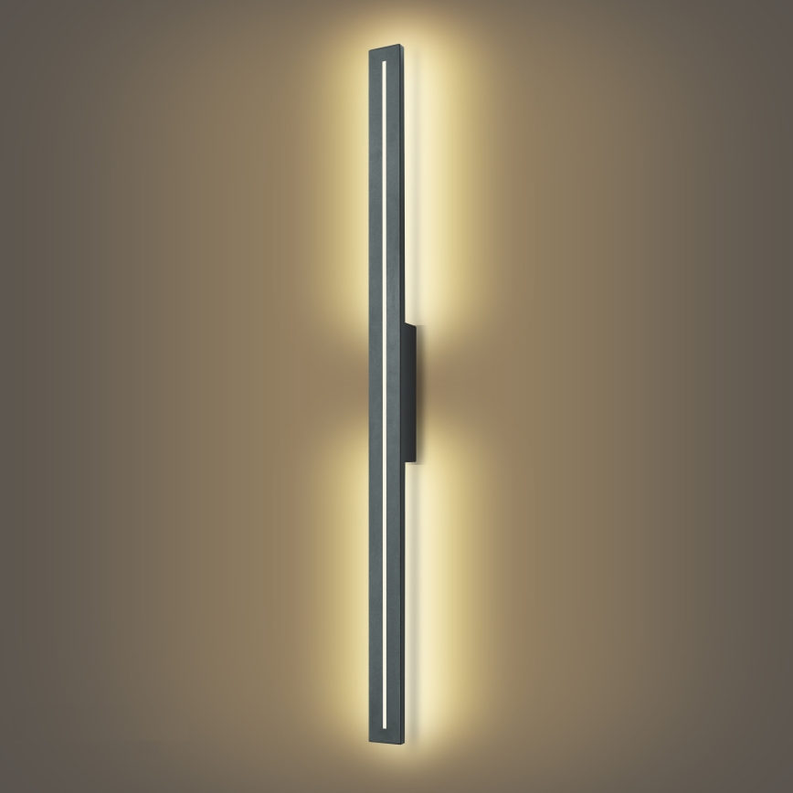 Brilagi - LED kinkiet zewnętrzny LINEO LED/24W/230V 3000K IP65 100 cm antracyt