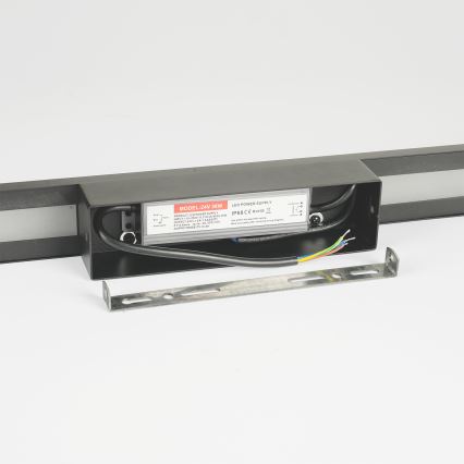 Brilagi - Zewnętrzny kinkiet LED LUNA, 24W, 230V, 3000K, IP65, 100 cm, antracyt, CRI 90