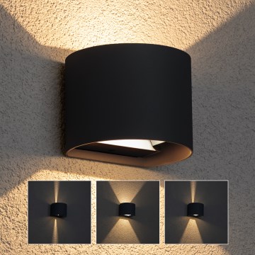 Brilagi - LED Kinkiet zewnętrzny RONDO LED/6W/230V antracyt IP54