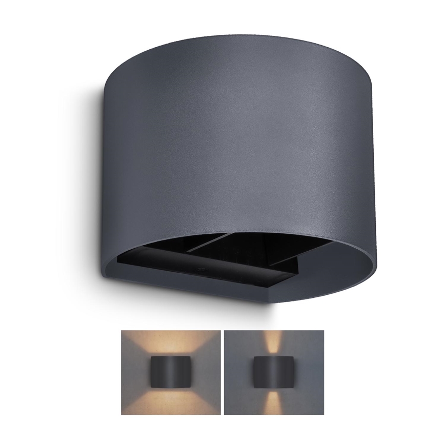 Brilagi - LED Kinkiet zewnętrzny RONDO LED/6W/230V antracyt IP54