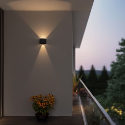 Brilagi - LED Kinkiet zewnętrzny RONDO LED/6W/230V antracyt IP54