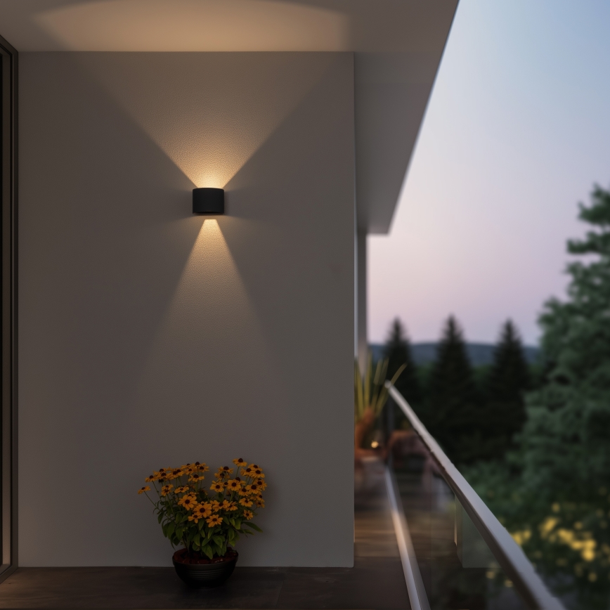 Brilagi - LED Kinkiet zewnętrzny RONDO LED/6W/230V antracyt IP54