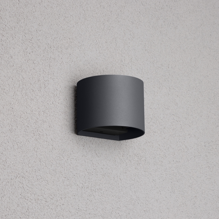 Brilagi - LED Kinkiet zewnętrzny RONDO LED/6W/230V antracyt IP54