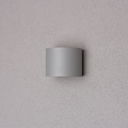 Brilagi - LED Kinkiet zewnętrzny RONDO LED/6W/230V szary IP54