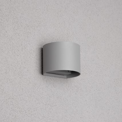 Brilagi - LED Kinkiet zewnętrzny RONDO LED/6W/230V szary IP54
