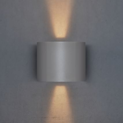 Brilagi - LED Kinkiet zewnętrzny RONDO LED/6W/230V szary IP54