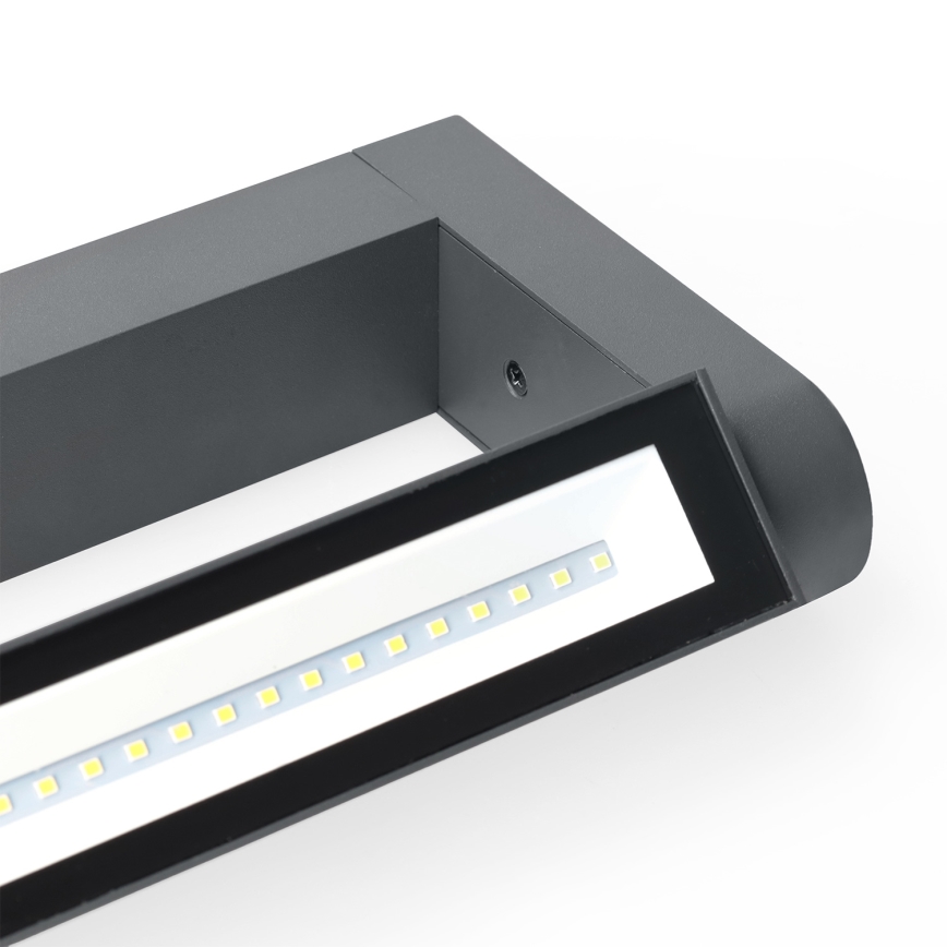 Brilagi - Zewnętrzny kinkiet SALERNO LED/12W/230V 35,5 cm antracyt IP65
