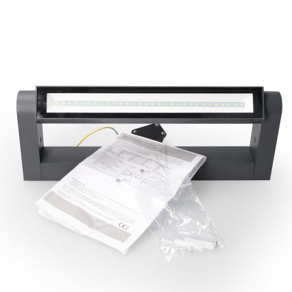 Brilagi - Zewnętrzny kinkiet SALERNO LED/12W/230V 35,5 cm antracyt IP65