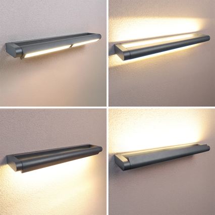 Brilagi - LED kinkiet zewnętrzny SALERNO LED/24W/230V 66 cm antracyt IP65
