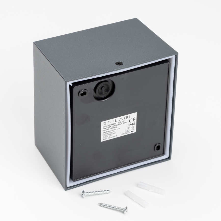 Brilagi - LED Kinkiet zewnętrzny TERNI LED/12W/230V antracyt IP44