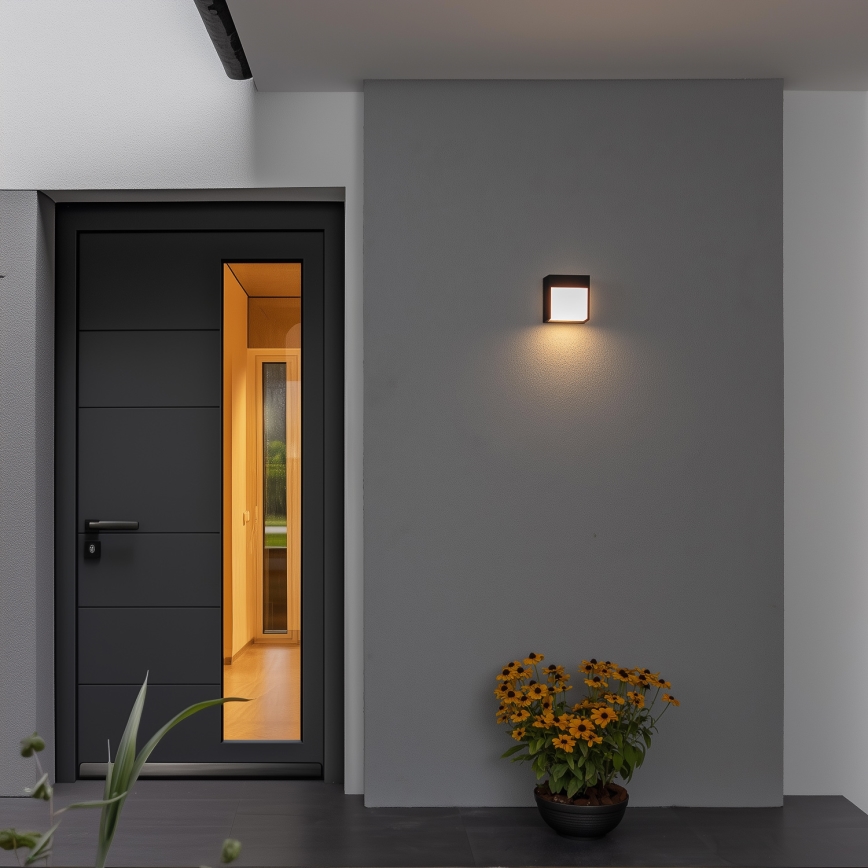 Brilagi - LED Kinkiet zewnętrzny TERNI LED/12W/230V czarny IP44