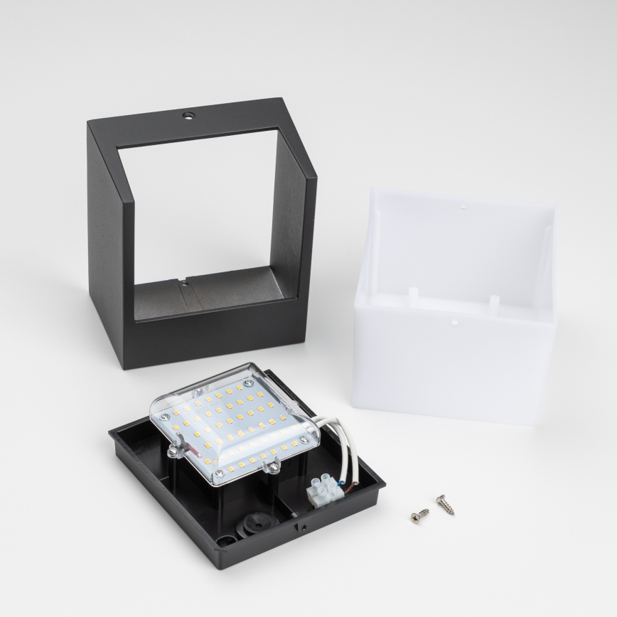 Brilagi - LED Kinkiet zewnętrzny TERNI LED/12W/230V czarny IP44
