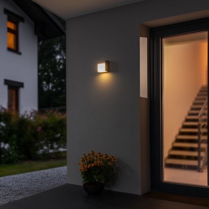 Brilagi - LED Kinkiet zewnętrzny TERNI LED/12W/230V szary IP44