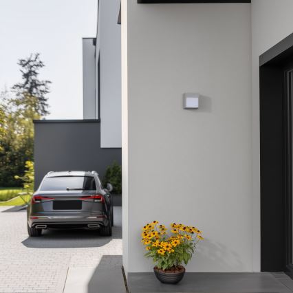 Brilagi - LED Kinkiet zewnętrzny TERNI LED/12W/230V szary IP44