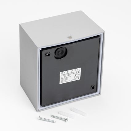 Brilagi - LED Kinkiet zewnętrzny TERNI LED/12W/230V szary IP44