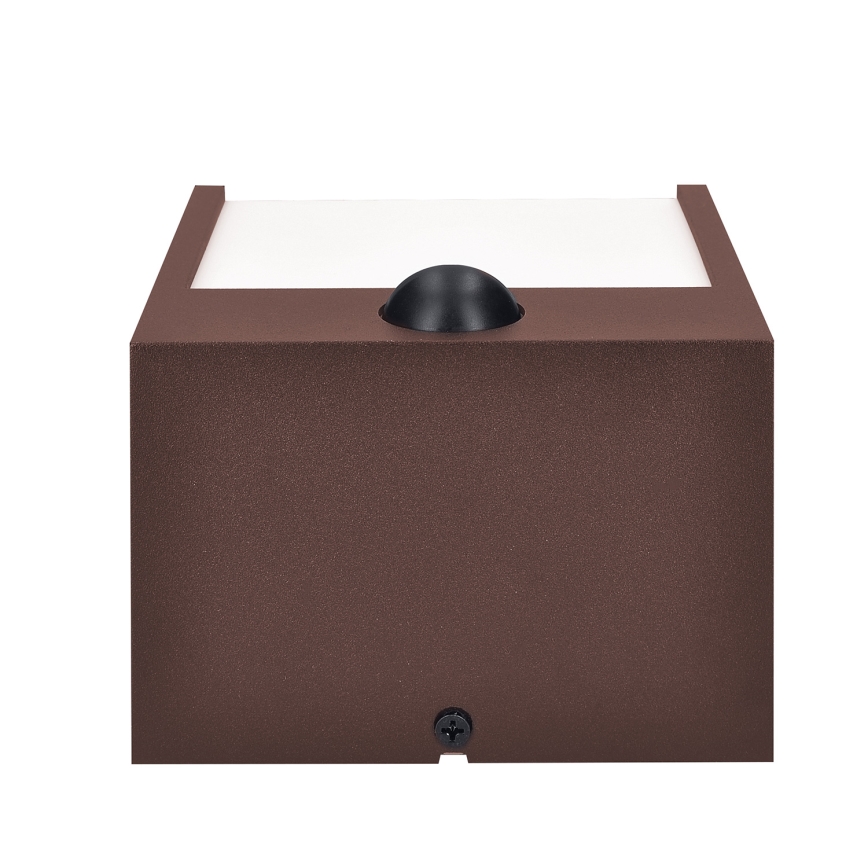 Brilagi - LED zewnętrzny kinkiet z czujnikiem TERNI LED/12W/230V brązowy IP44