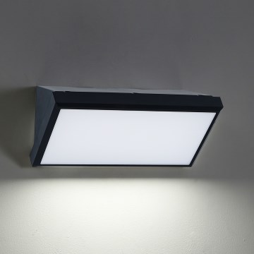 Brilagi - LED Kinkiet zewnętrzny TRIANGLE LED/20W/230V czarny IP65
