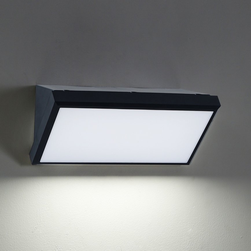 Brilagi - LED Kinkiet zewnętrzny TRIANGLE LED/20W/230V czarny IP65