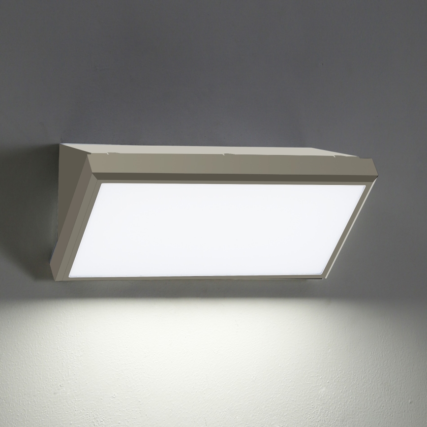 Brilagi - LED Kinkiet zewnętrzny TRIANGLE LED/20W/230V szary IP65