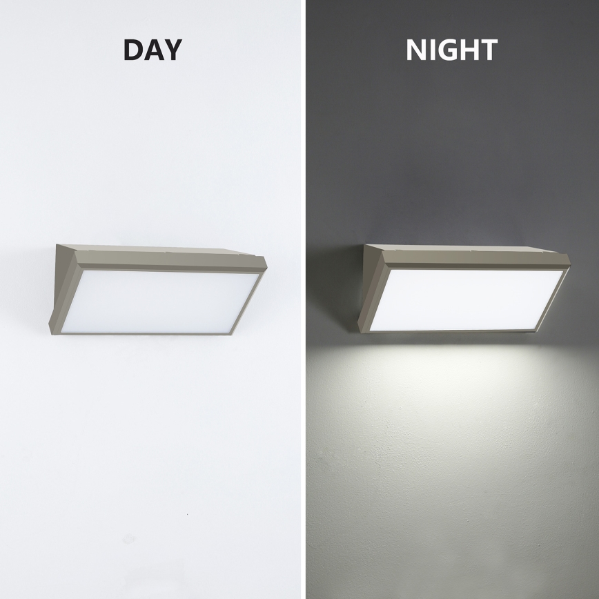 Brilagi - LED Kinkiet zewnętrzny TRIANGLE LED/20W/230V szary IP65
