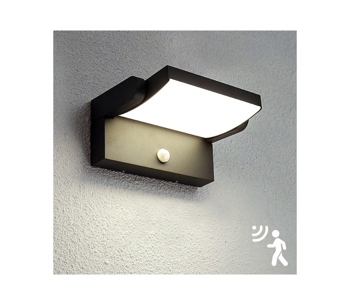 Brilagi - LED Kinkiet zewnętrzny z czujnikiem ANKLE LED/12,5W/230V IP54