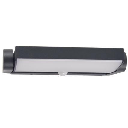 Brilagi - LED Kinkiet zewnętrzny z czujnikiem ANKLE LED/18W/230V 3000K IP65 antracyt
