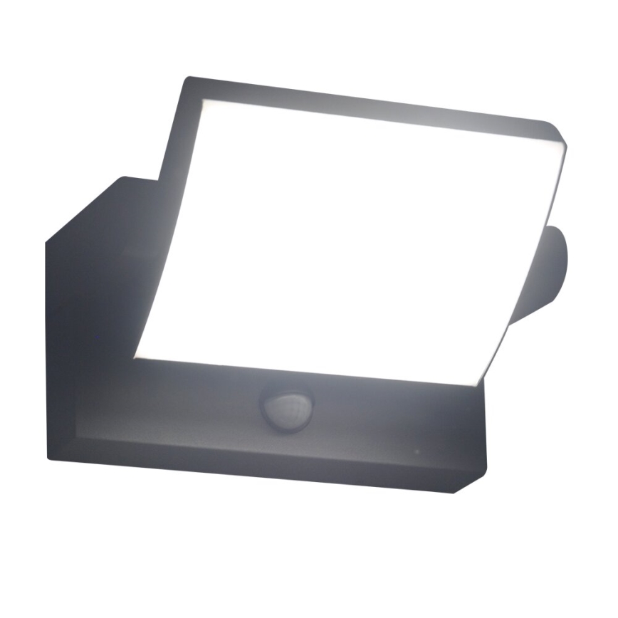 Brilagi - LED Kinkiet zewnętrzny z czujnikiem ANKLE LED/18W/230V 4000K IP65 antracyt
