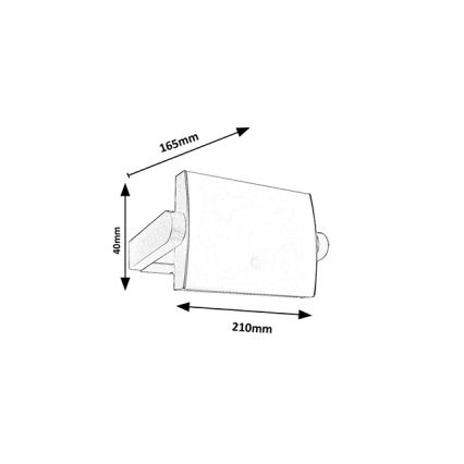 Brilagi - kinkiet zewnętrzny LED z czujnikiem ANKLE LED/18W/230V 4000K IP65 antracyt
