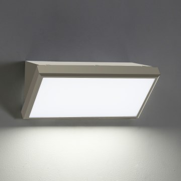 Brilagi - LED Kinkiet zewnętrzny z czujnikiem TRIANGLE LED/20W/230V szary IP65