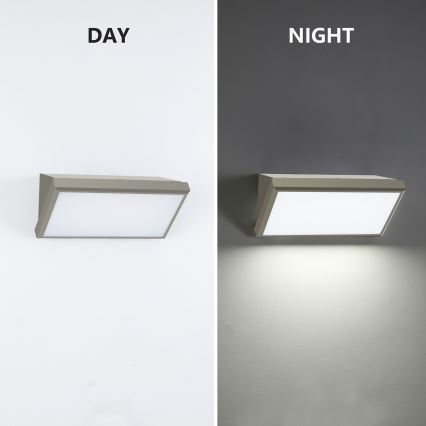 Brilagi - Kinkiet zewnętrzny LED z czujnikiem TRIANGLE LED/20W/230V szary IP65