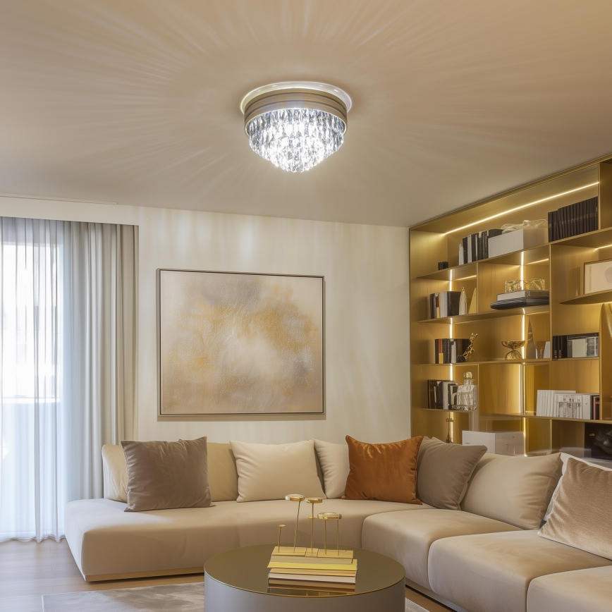 Brilagi - LED Kryształowa lampa stołowa JEWEL 3xG9/42W/230V