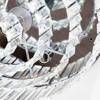 Brilagi - Kryształowy plafon LED MOZART 5xE14/40W/230V śr. 40 cm chrom błyszczący
