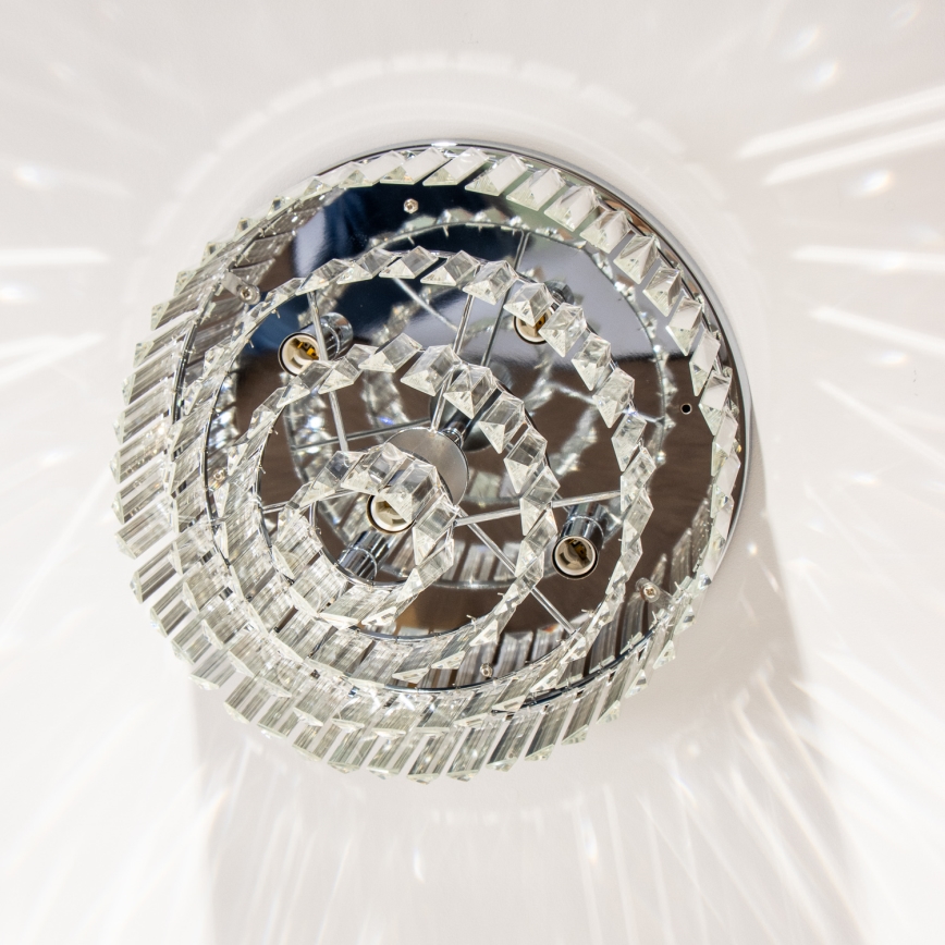 Brilagi - Kryształowy plafon LED MOZART 5xE14/40W/230V śr. 40 cm chrom błyszczący