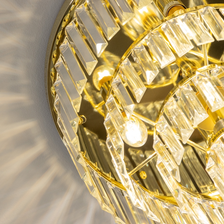 Brilagi - LED kryształowa lampa sufitowa MOZART 5xE14/40W/230V śr. 40 cm złota