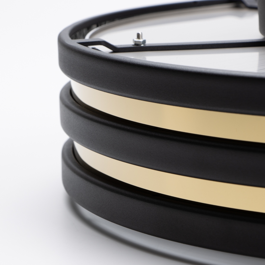 Brilagi - LED kryształowa lampa sufitowa VELURE 5xE14/40W/230V śr. 46 cm czarna