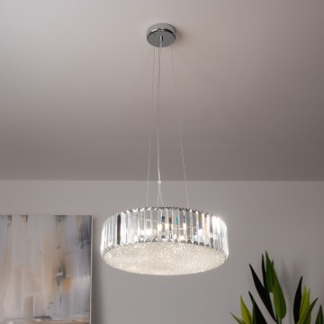 Brilagi - LED Kryształowy żyrandol na lince GLAMOUR 5xG9/42W/230V