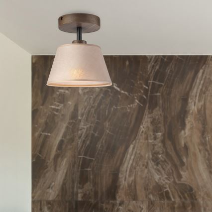 Brilagi - LED Lampa sufitowa ANTHONY 1xE14/60W/230V dąb orzech/beżowy
