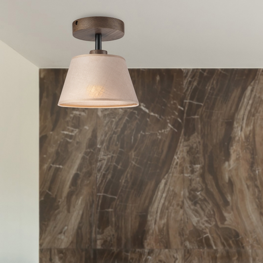 Brilagi - LED Lampa sufitowa ANTHONY 1xE14/60W/230V dąb orzech/beżowy
