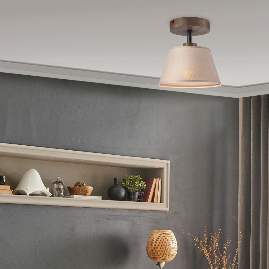 Brilagi - LED Lampa sufitowa ANTHONY 1xE14/60W/230V dąb orzech/beżowy