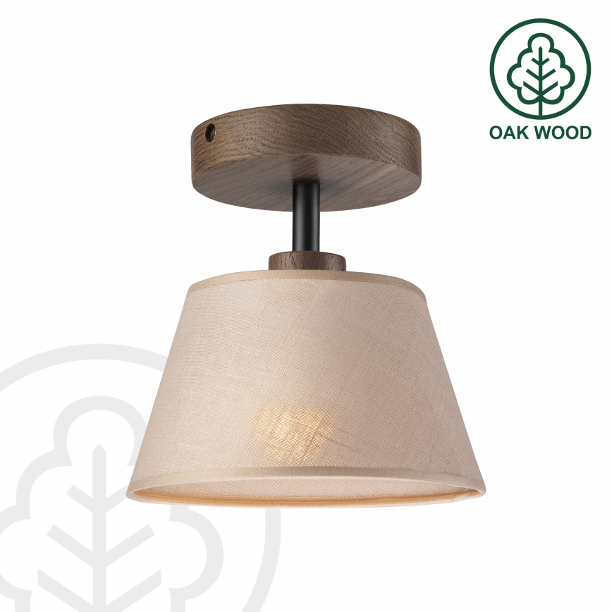 Brilagi - LED Lampa sufitowa ANTHONY 1xE14/60W/230V dąb orzech/beżowy