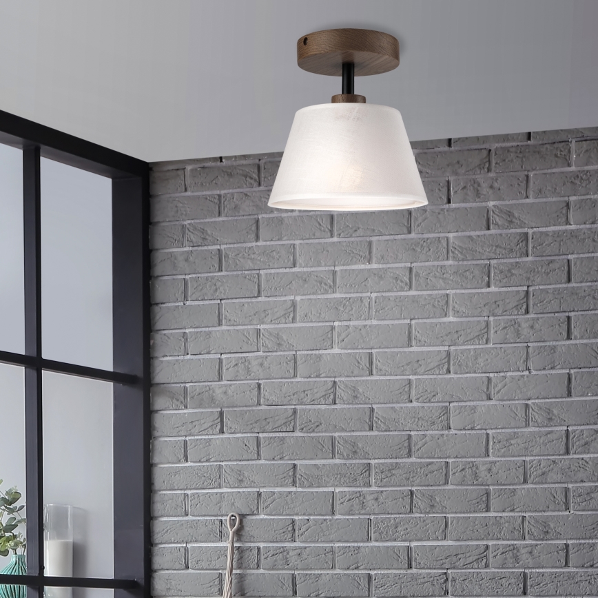 Brilagi - LED Plafon ANTHONY 1xE14/60W/230V dąb orzech/biały