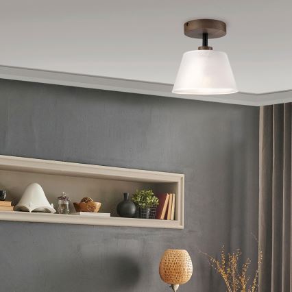 Brilagi - LED Plafon ANTHONY 1xE14/60W/230V dąb orzech/biały